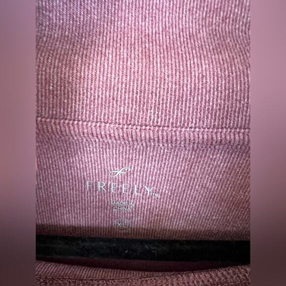 Freely Cowl Neck Pullover Sweatshirt Purple Heathered XL - Picture 5 of 7